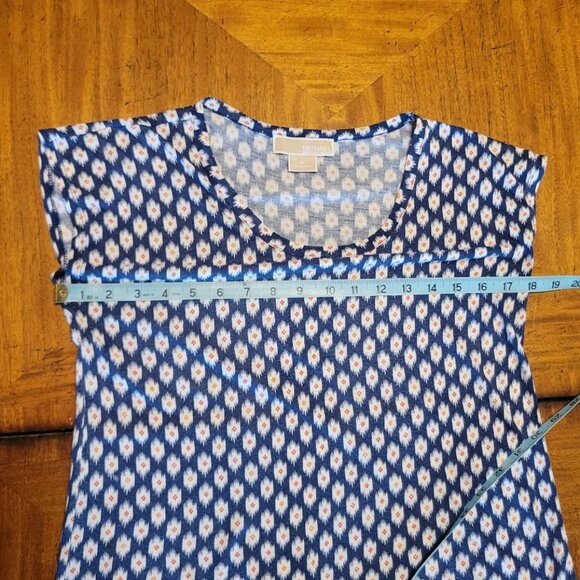 Michael Kors Red, White & Blue Printed Top - Picture 10 of 10